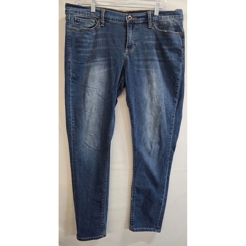 Lucky Brand Skinny Jeans Womens 14/32 Blue Denim Cotton Stretch Medium Wash